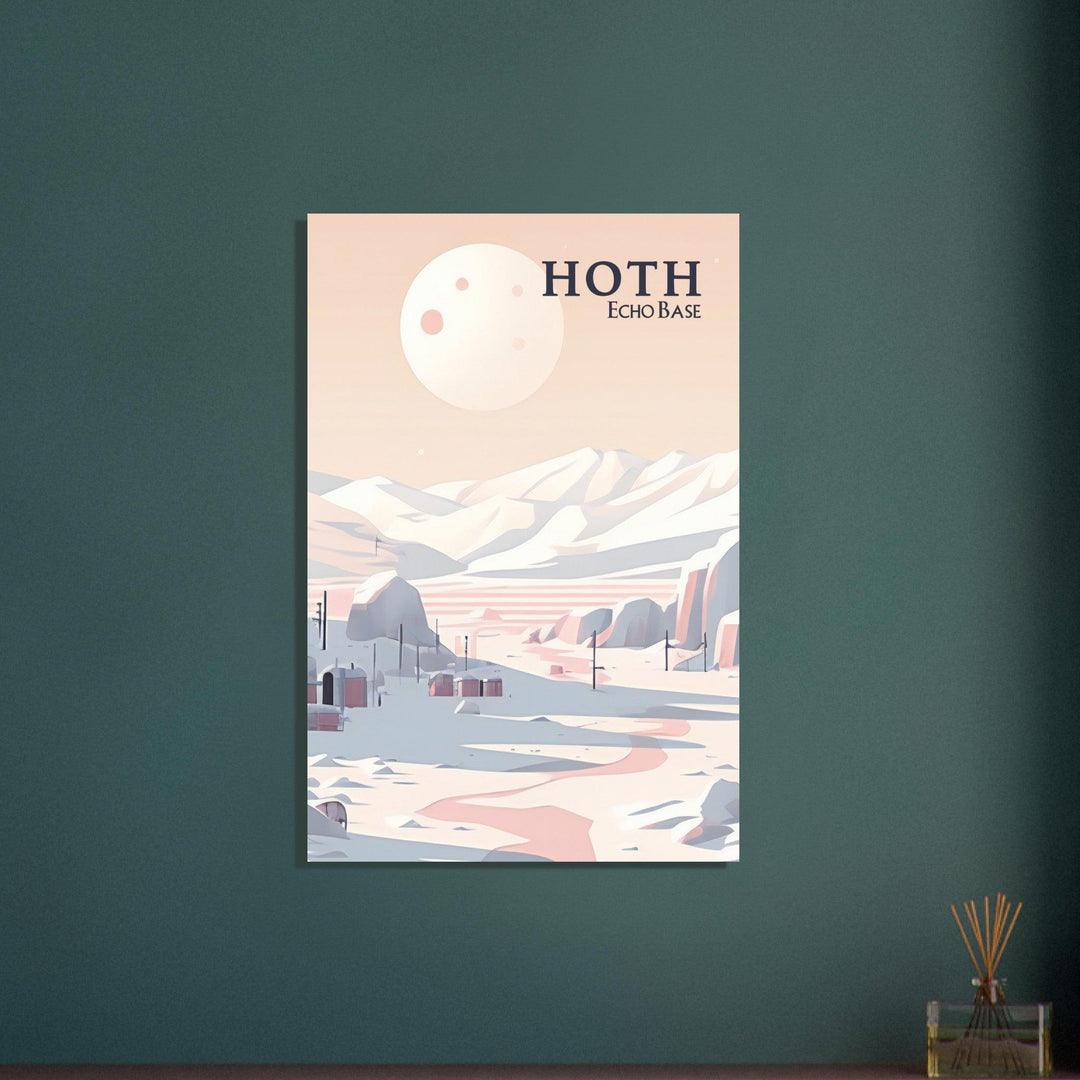 Faszinierenden Welten Hoth: Erfahren Sie die gefrorene Tundra des Widerstands - Printree.ch minimalistisch, nerd, star wars