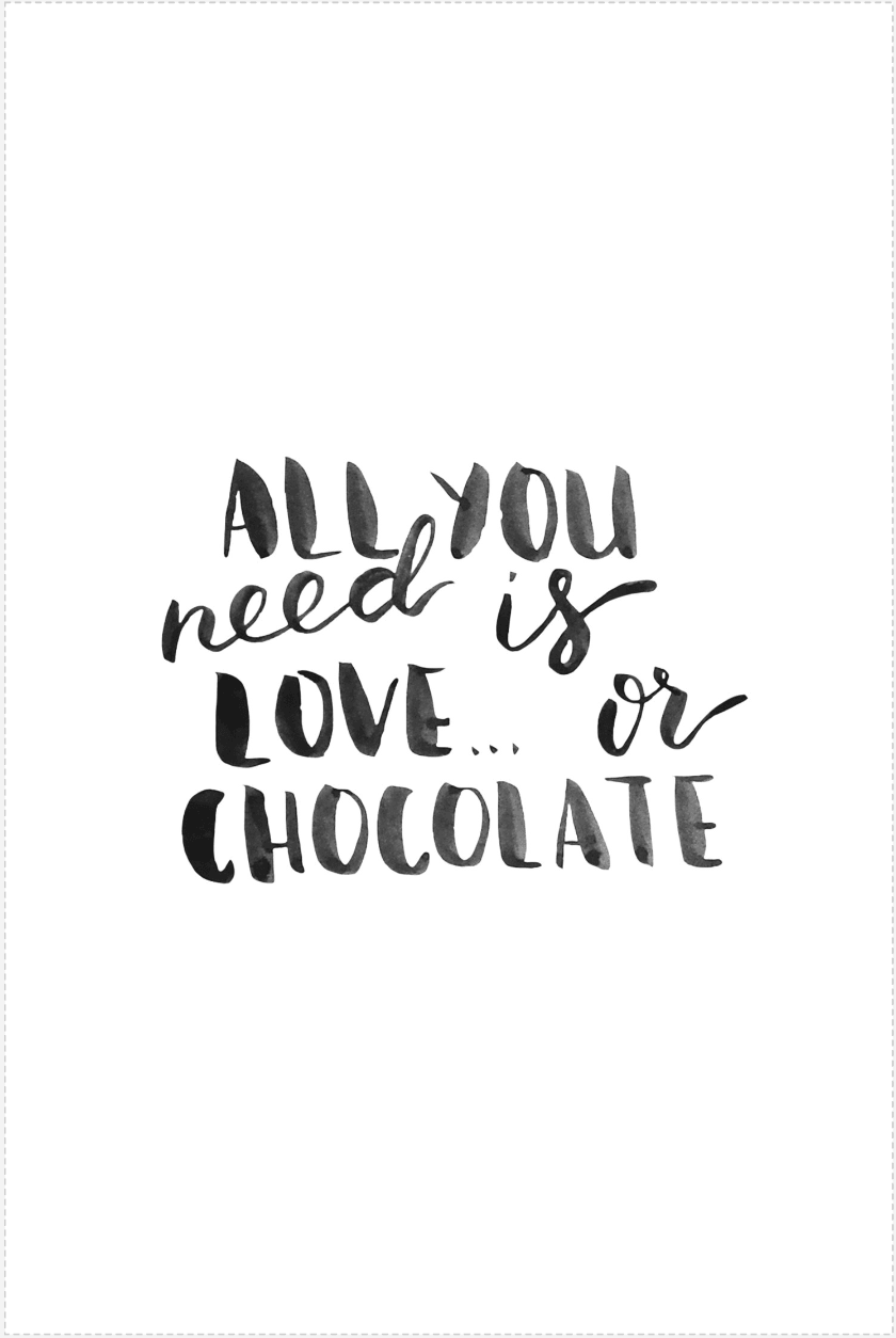 All You is Chocolate - Printree.ch boho